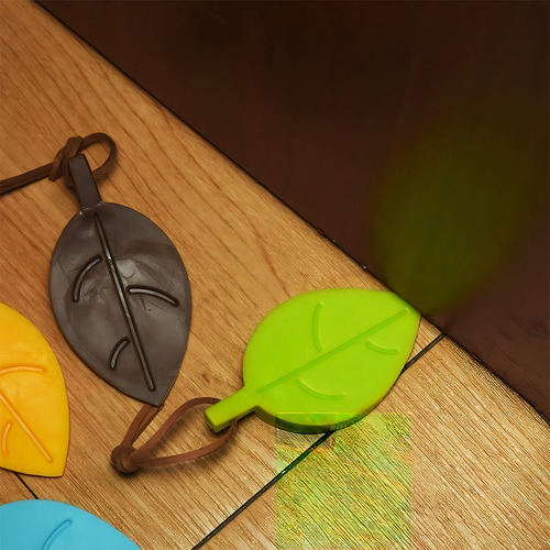 Vittak Kit Com 4 Aparador Peso Porta Silicone Divertido Decoração Cor Sortidas Forma Folha