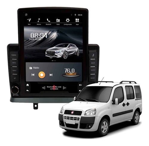 Multimídia Tesla Soaudio S8 Line Doblô 02/21 Octacore 4+64gb