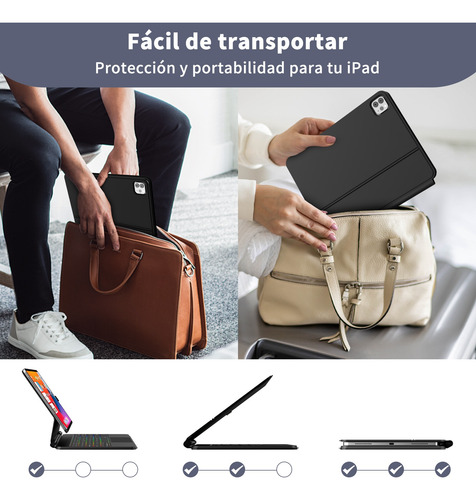 Funda Con Teclado Pro Keys Para iPad 10.9/11 Air4/5/11