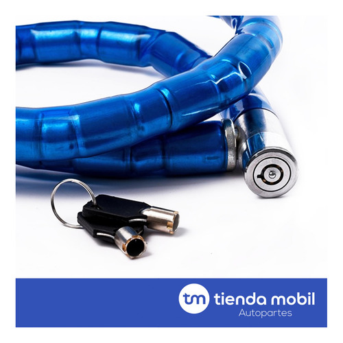 Cadena De Seguridad Con Cerradura Y Llave 1.2 Mts. X 22 Mm.