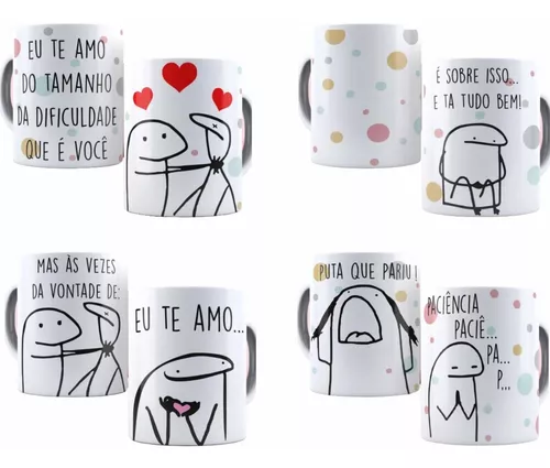 Caneca Divertida Frases Amor Meme Flork