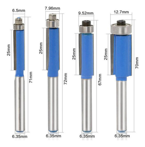 4pcs 1/4 '' Caña Rebajadora Suministros De Cortacésped