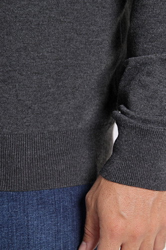 Sweater Escote En V Gris, Hombre. Bravo Jeans. T S Al 4xl