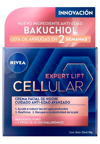 Crema De Noche Antiedad Fp30 Expert Lift Cellular Nivea 50ml