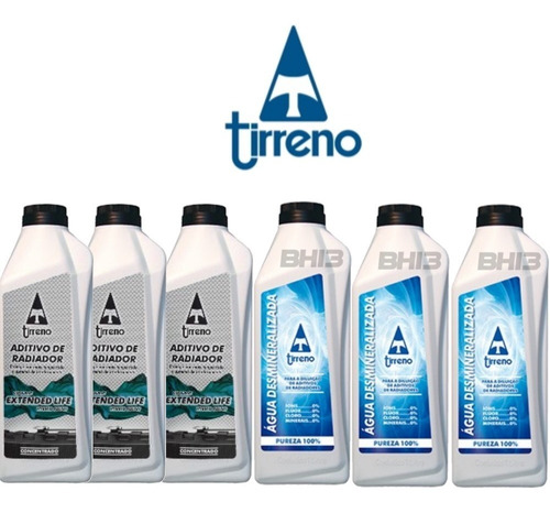 Tirreno Azul Aditivo Radiador Concentrado Àgua Desmineraliza