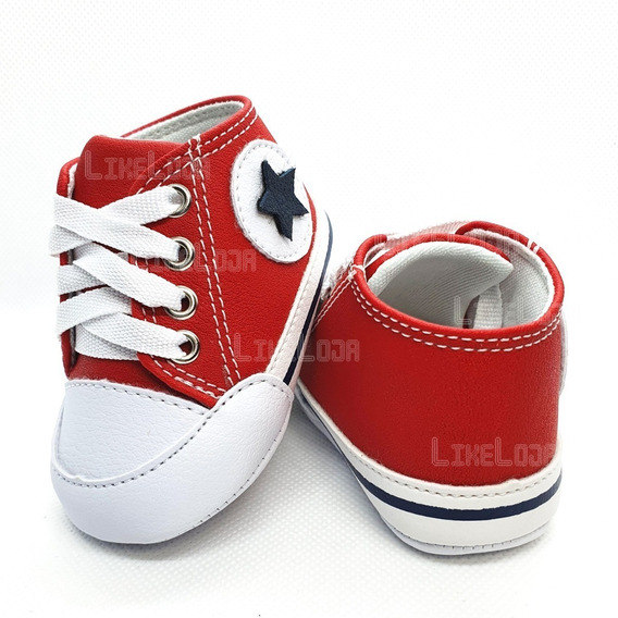 all star baby vermelho