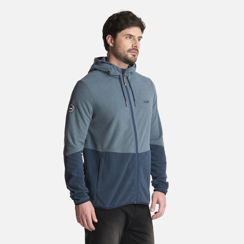 Polerón Hombre Stripes Nano-f Full Zip Hoody Azul Lippi