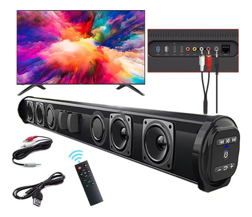 Barra De Sonido Larga Inalámbrica Bluetooth Portátil