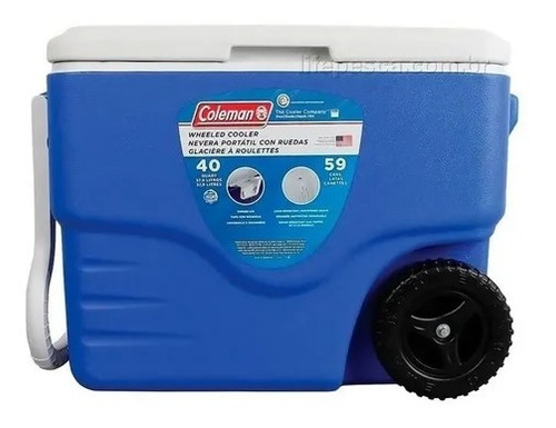 Caixa Térmica Cooler 40 Qt 38l C/ Rodas - Coleman