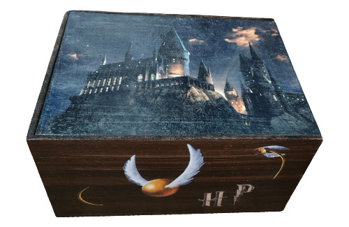Caja Para Libros Madera Edicion Especial Harry Potter 