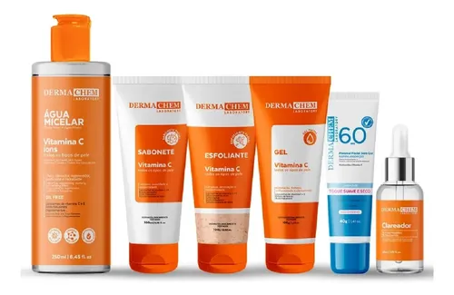 Kit Skincare Completo Vitamina C Melasma E Protetor Solar