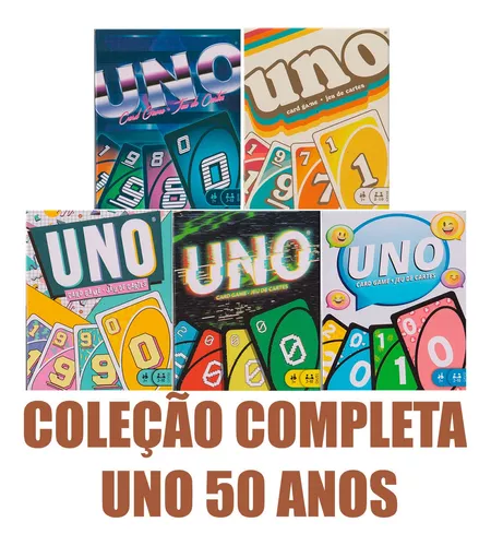 Jogo de Cartas UNO Icônico Décadas (S) - Branco