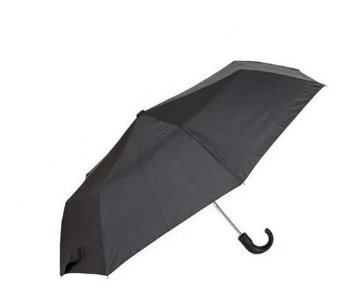 Guarda Chuva Automático Mini Preto Resistente Contra Vento