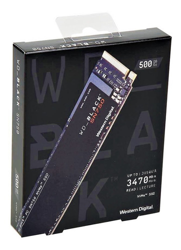 Disco Duro Ssd M.2 Nvme Western Digital Wd Black Sn750 500gb