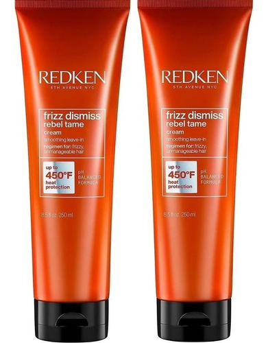 Dúo Frizz Dismis 250ml Crema Anti Frizz Rebel Tame Redken