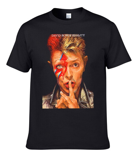 Playera David Bowie, 100% Algodón