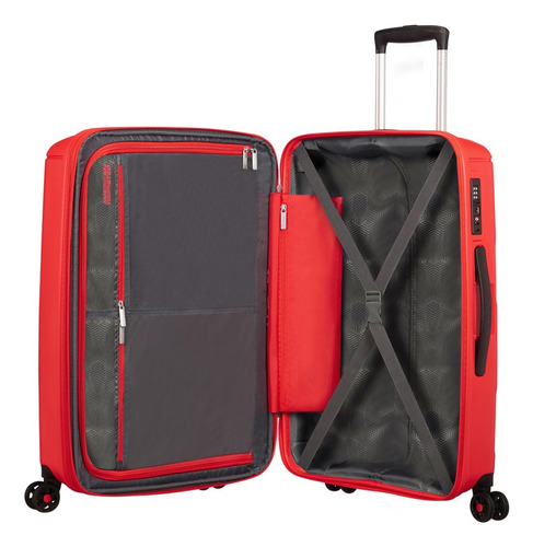 Maleta American Tourister Sunside Mediana Color Rojo