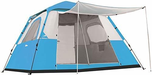 Ubon 6 Person Family Camping Tent 2 Doors Family Large Tent 