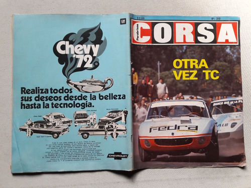 Revista Corsa Nº 310 Marzo 1972 Tc En Mendoza - March 721 X
