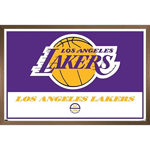Póster De Pared Nba Angeles Lakers Logo 21, 22.375  X ...