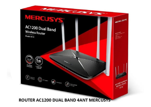 Router Ac1200 Dual Band 4ant Mercusys