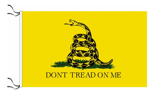 Bandera Libertaria Gadsden Don't Traet On Me 60 X 90cm