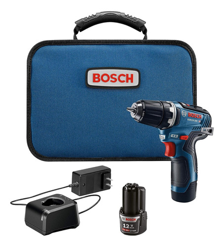 Bosch Gsr12v-300b22 12 V Max Ec Sin Escobillas 3/8 Pulgadas Color Azul Marino