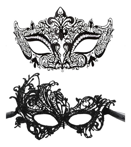 Mascarada Para Mujer Veneciana Metal Brillante Con Diamantes