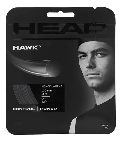 Corda Da Tennis Head Hawk Rough 120 - Per Giocatori Che Cercano Effetto E Controllo