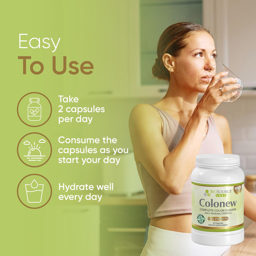 Biosource Labs Colonew Limpieza Natural Colon 60 Cápsulas
