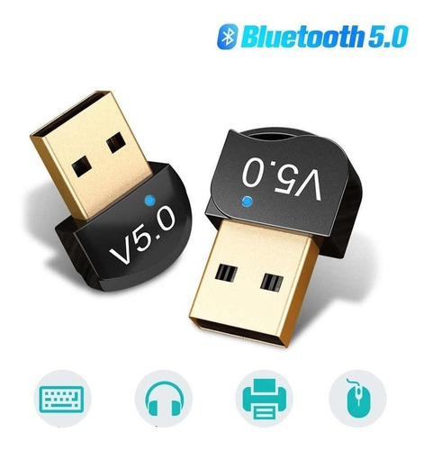 Receptor Adaptador Bluetooth 5.0 Usb Pc Notebook Celu 