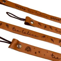 Comprar Portachupetes De Ecocuero Personalizados Con Grabado Laser