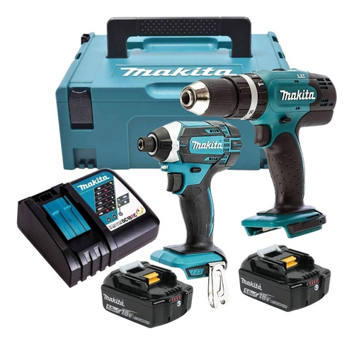 Combo Furadeira Impact Dhp453 + Paraf Dtd152 + Maleta Makita