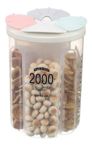 Recipiente Dispensador De Cereales - Alimentos 2000 Ml
