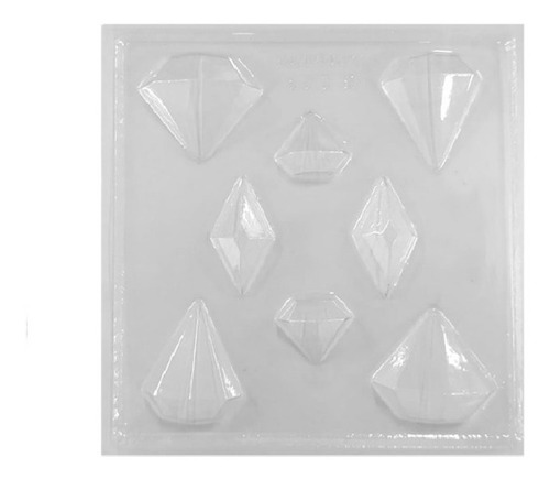 Molde Bombon Diamantes Surtidos Pack X 5 Un - La Repostera