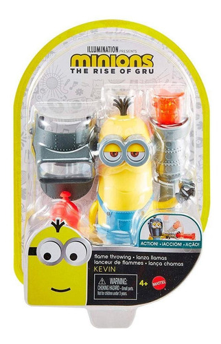 Figura Minions Travessos Kevin Lança Chamas - Mattel