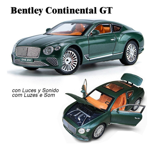 Rápidos Y Furiosos Bentley Continental Gt 1/24 Miniatura Car