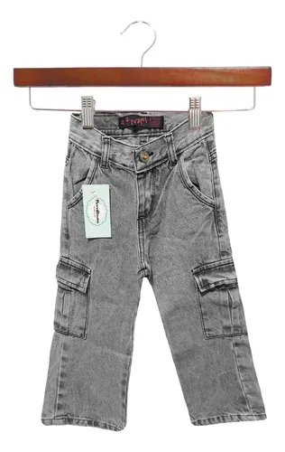 Pantal n Wide Leg Cargo Para Nena