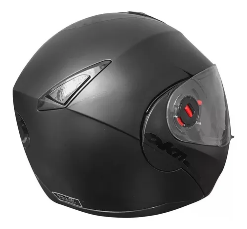 Casco para moto rebatible Okinoi OKN 10 negro mate talle M