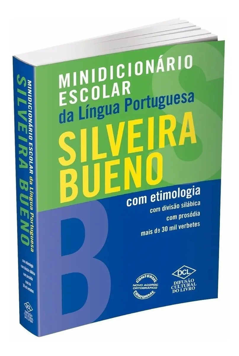 Minidicionário escolar de Língua portuguesa com etimologia - Bueno, Silveira - Dcl - Capa Mole