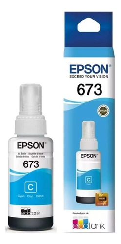 Kit 2 Tinta Epson T673 Ecotank Negro 70 Ml L800 L805 L810