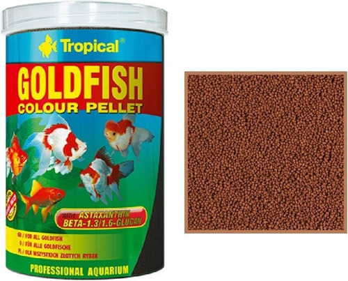 Tropical Goldfish Colour Pellet 90 Gr Carassius Color Polypt