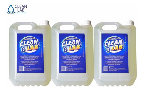Gel Con Lavandina Baños Y Cocinas Oferta 3 X 5 Lts Clean Lab
