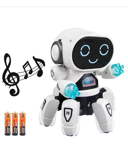 Robot Araña Musical Bailarín Juguete Eléctrico Con Luces Led