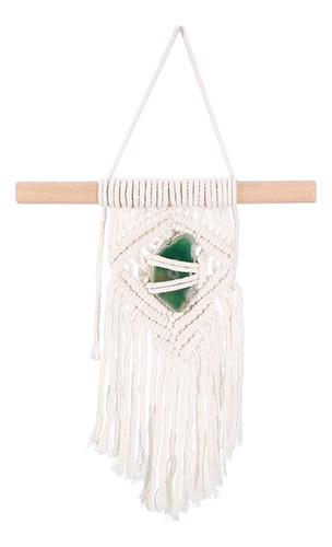 Cozycabin Tapiz Macrame Agata Para Colgar Pared Tejido Verde