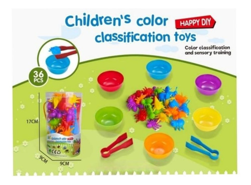Juego De Salón Clasificar Bichitos De Colores