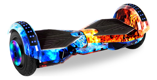 Scooter Hoverboard Patin Musica Luces Bluetooth 8 Pulgadas Color Azul