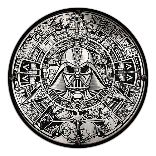 #390 - Cuadro Decorativo Vintage / Star Wars No Chapa Cartel