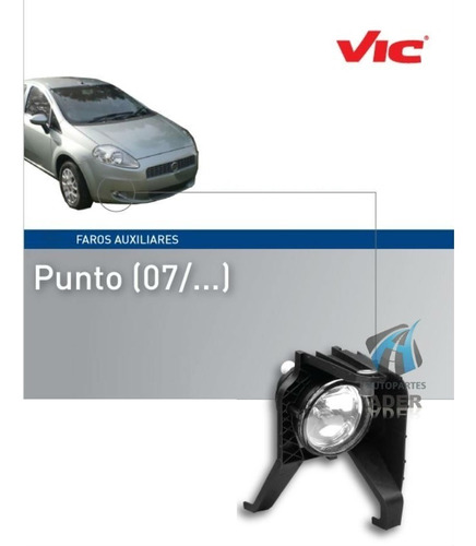 Faro Auxiliar Fiat Punto 2007 A 2012 Original Vic