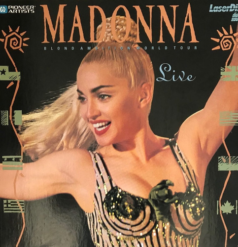 Laser Disc Madonna Blond Ambition World Tour Live